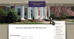 Desktop Screenshot of admissions.chathamhall.org