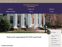 Tablet Screenshot of admissions.chathamhall.org